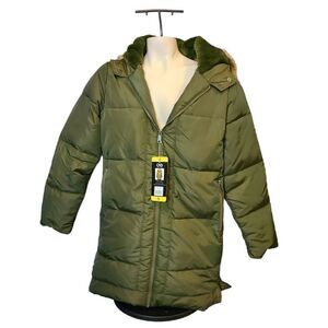 Be‎ Boundless Soft Touch Faux-Fur Hood Parka Jacket, Size: Small